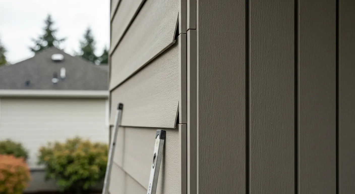 Siding installation on residential home