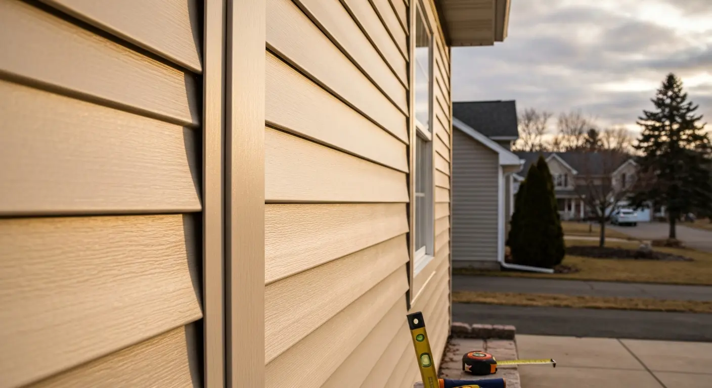 Siding installation project