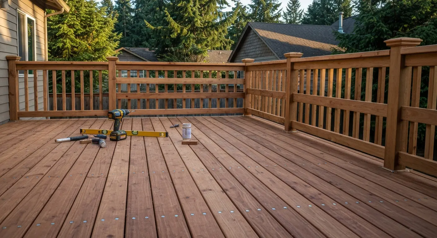 Deck repair work