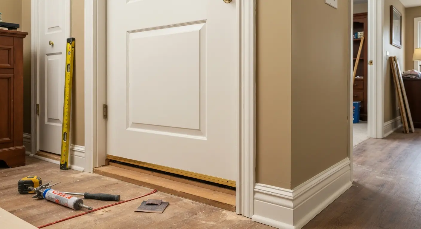 Interior door installation