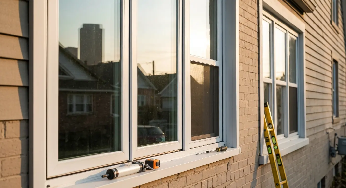 Energy-efficient window installation