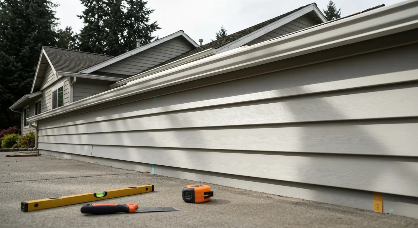 Siding installation project