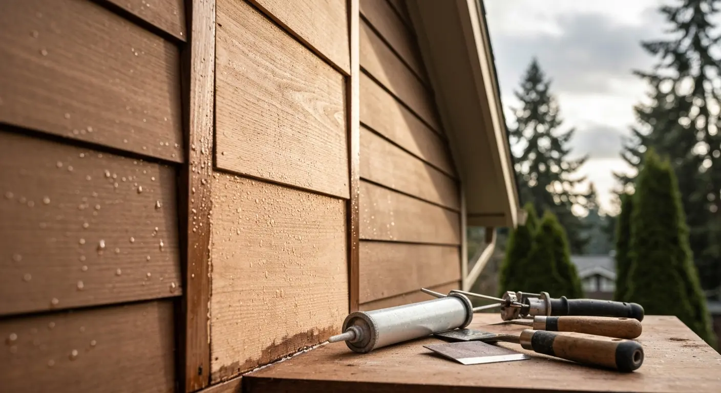 Siding repair work in Snoqualmie