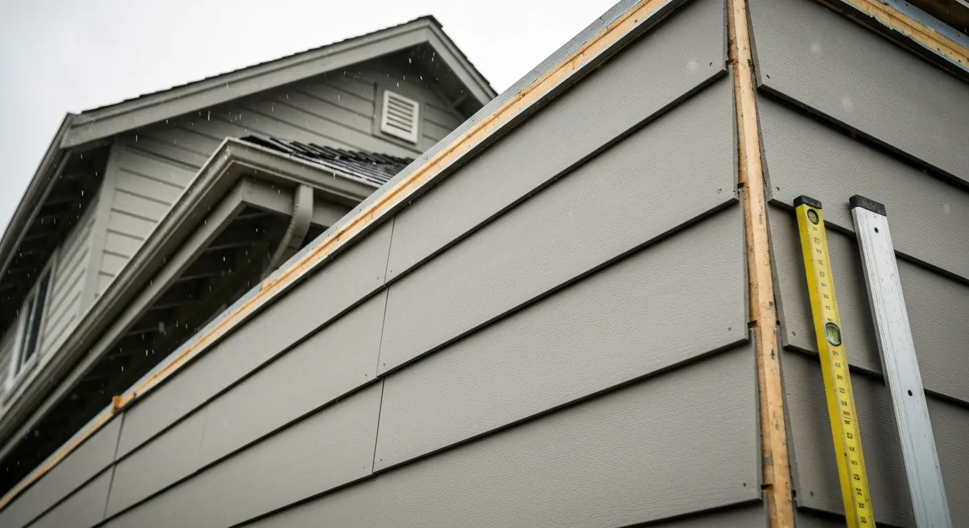 Fiber cement siding installation