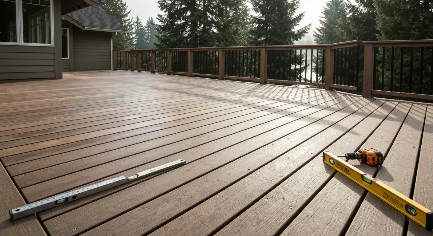 Composite deck installation