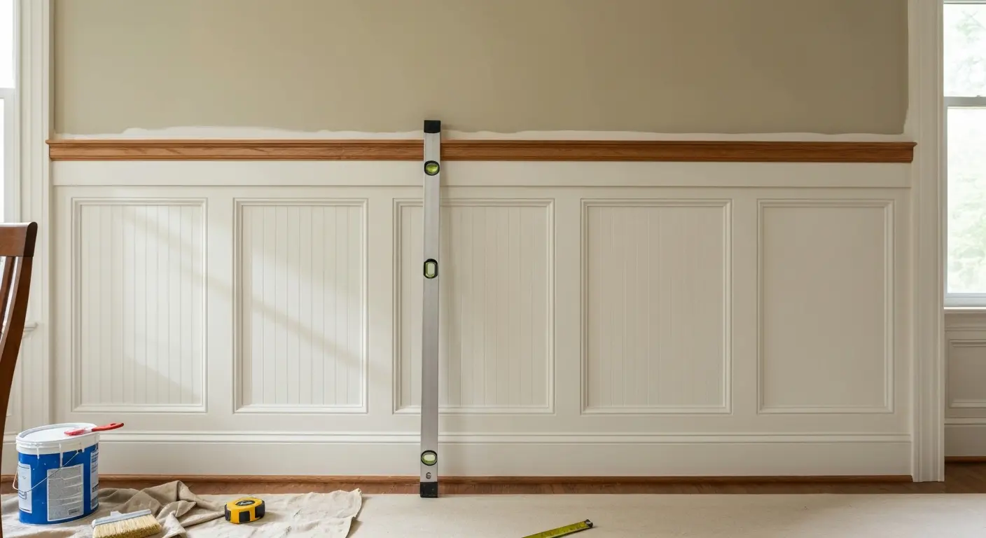 Wainscoting installation