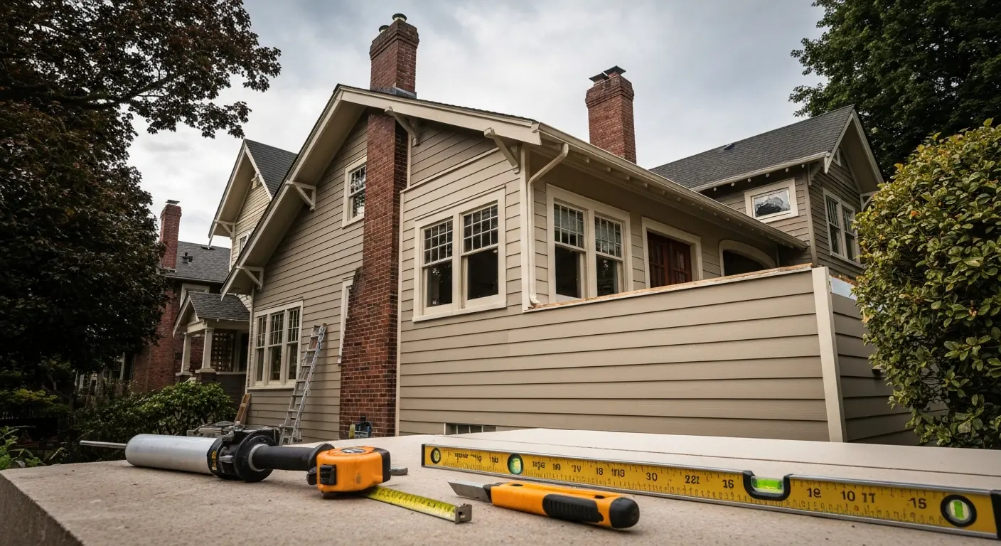 Siding installation on Capitol Hill home