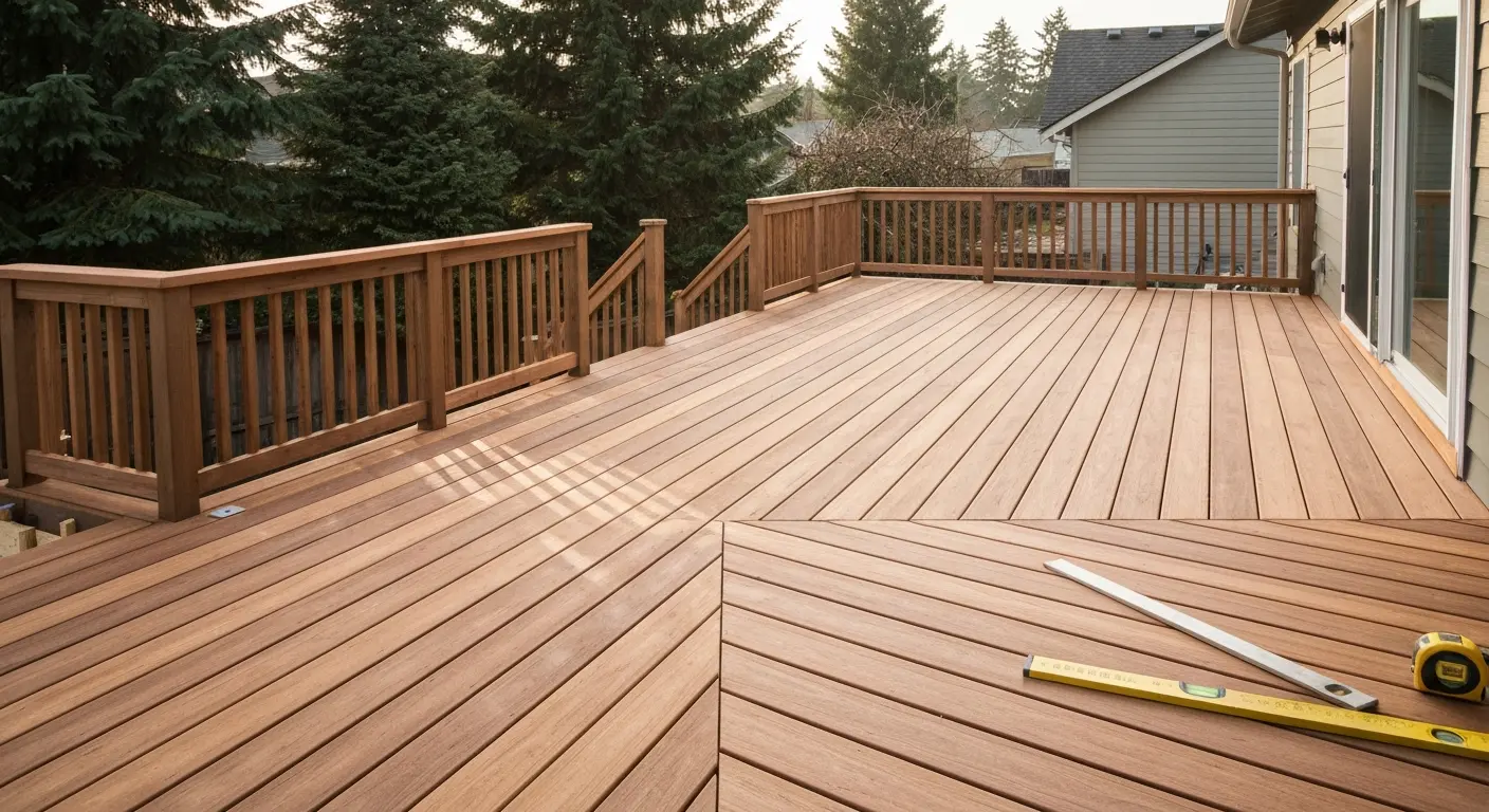 Custom deck construction project