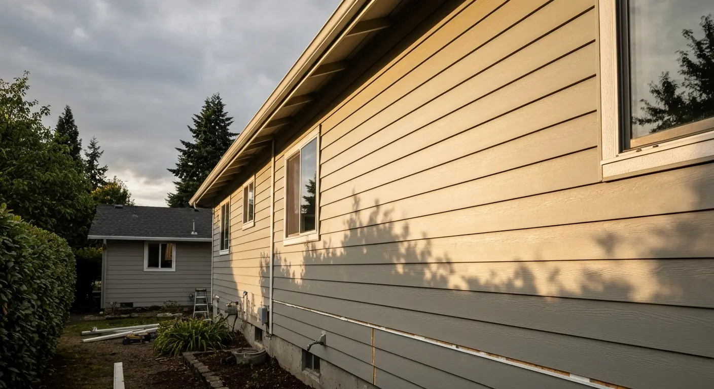 Siding installation on Kirkland home