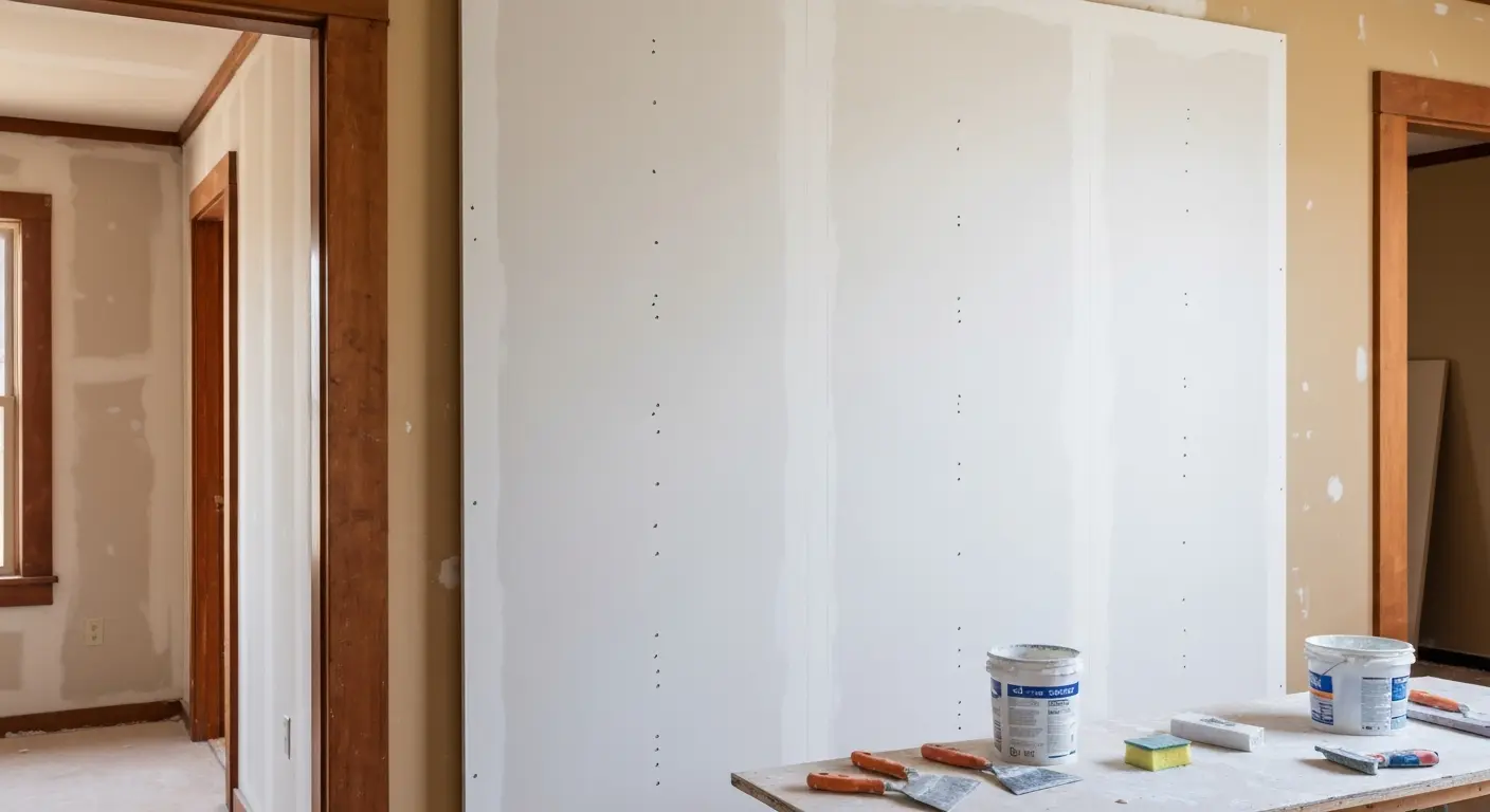 Water damage drywall replacement