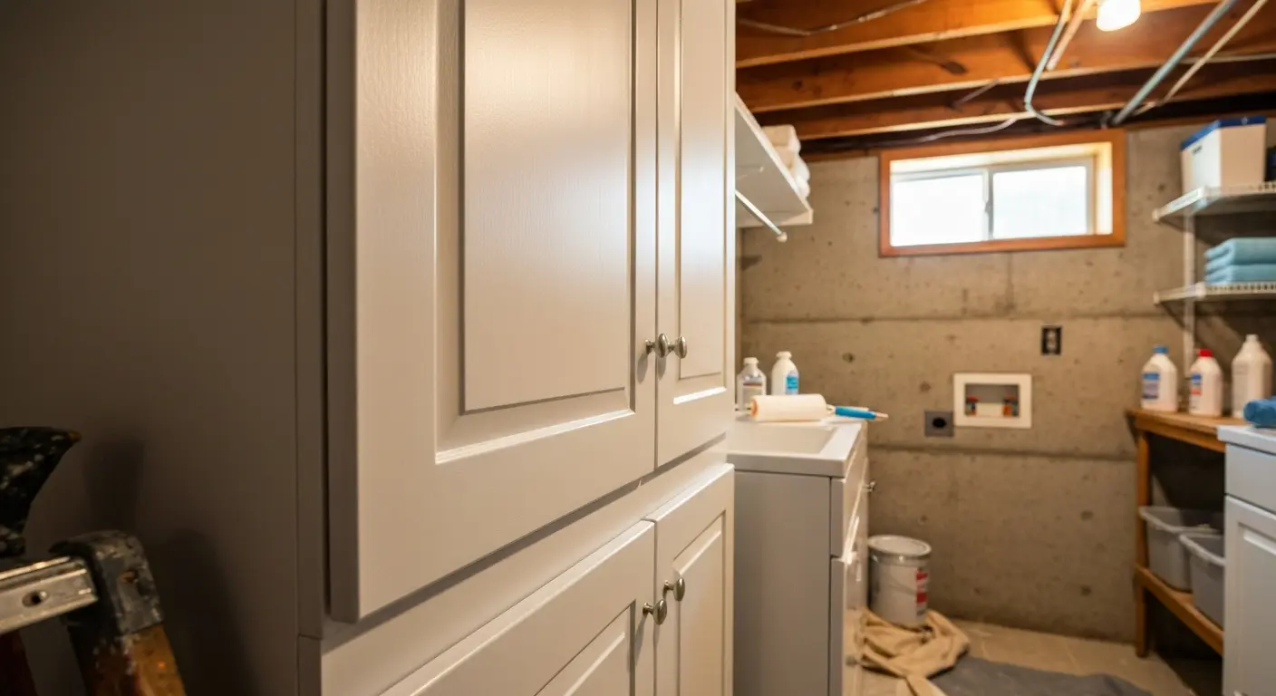Utility cabinet painting service