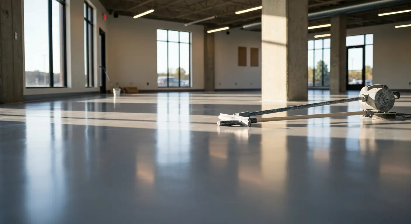 Commercial flooring epoxy installation