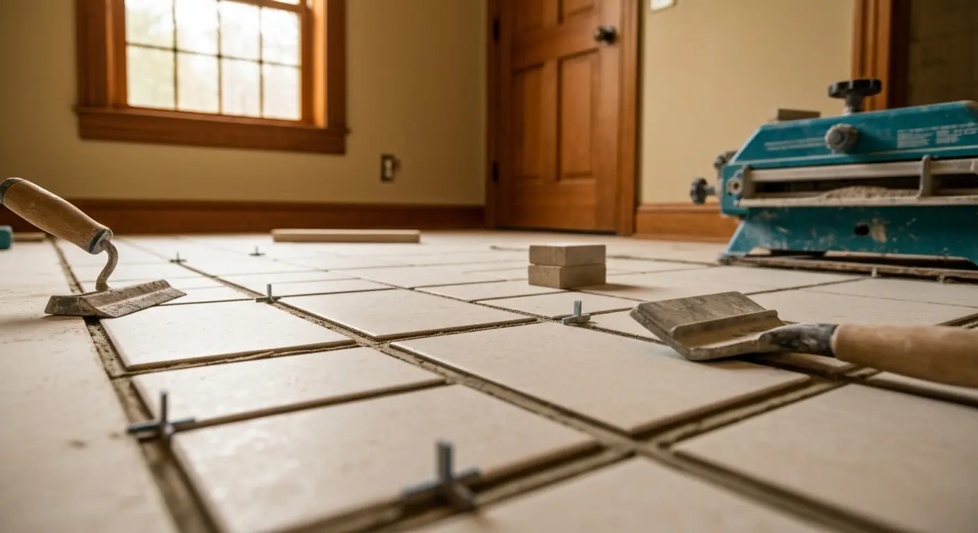Professional tile installation