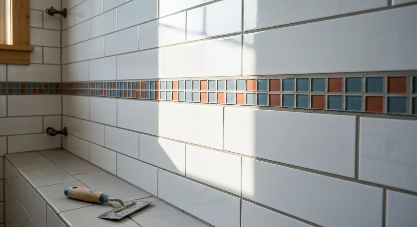 Tile shower detail