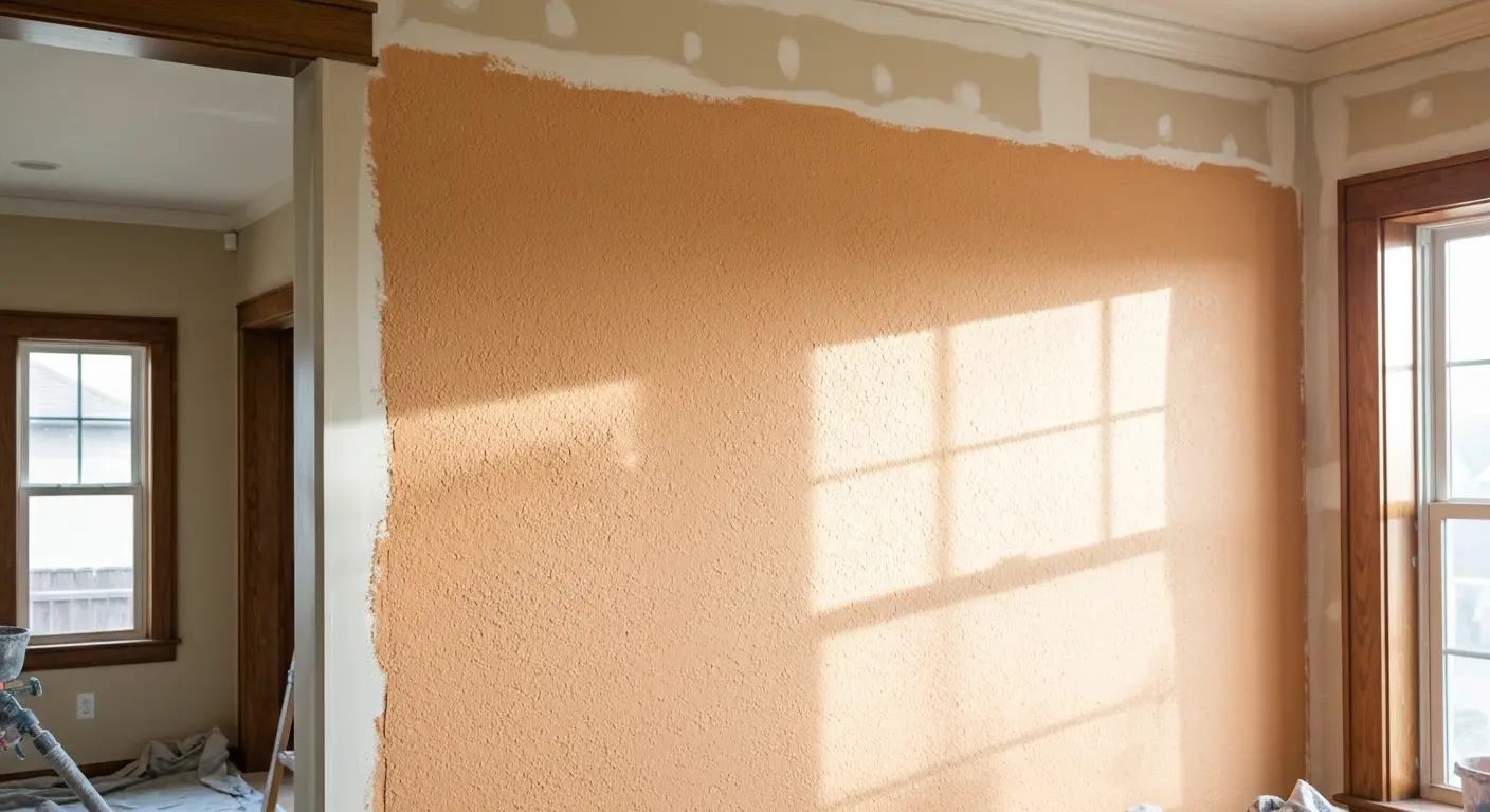 Drywall texture and paint preparation