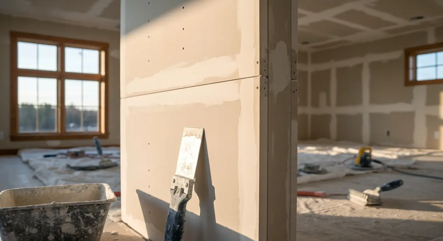 Professional drywall taping and finishing