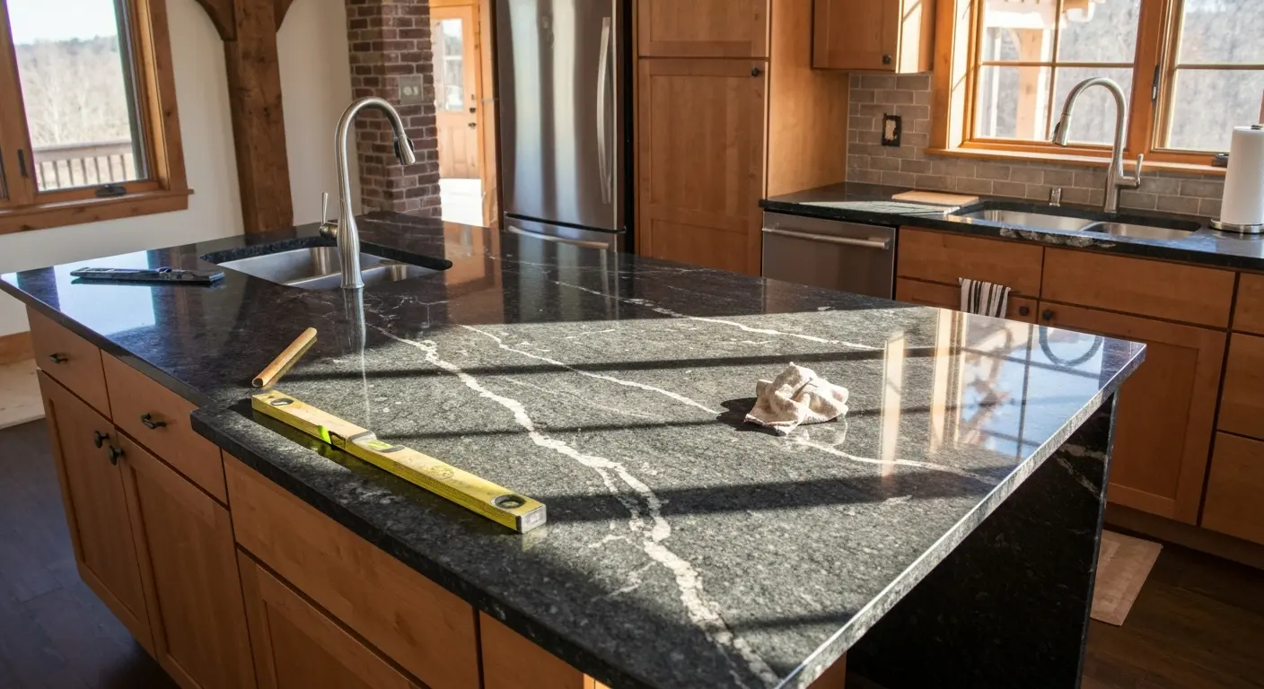 Granite countertop installation