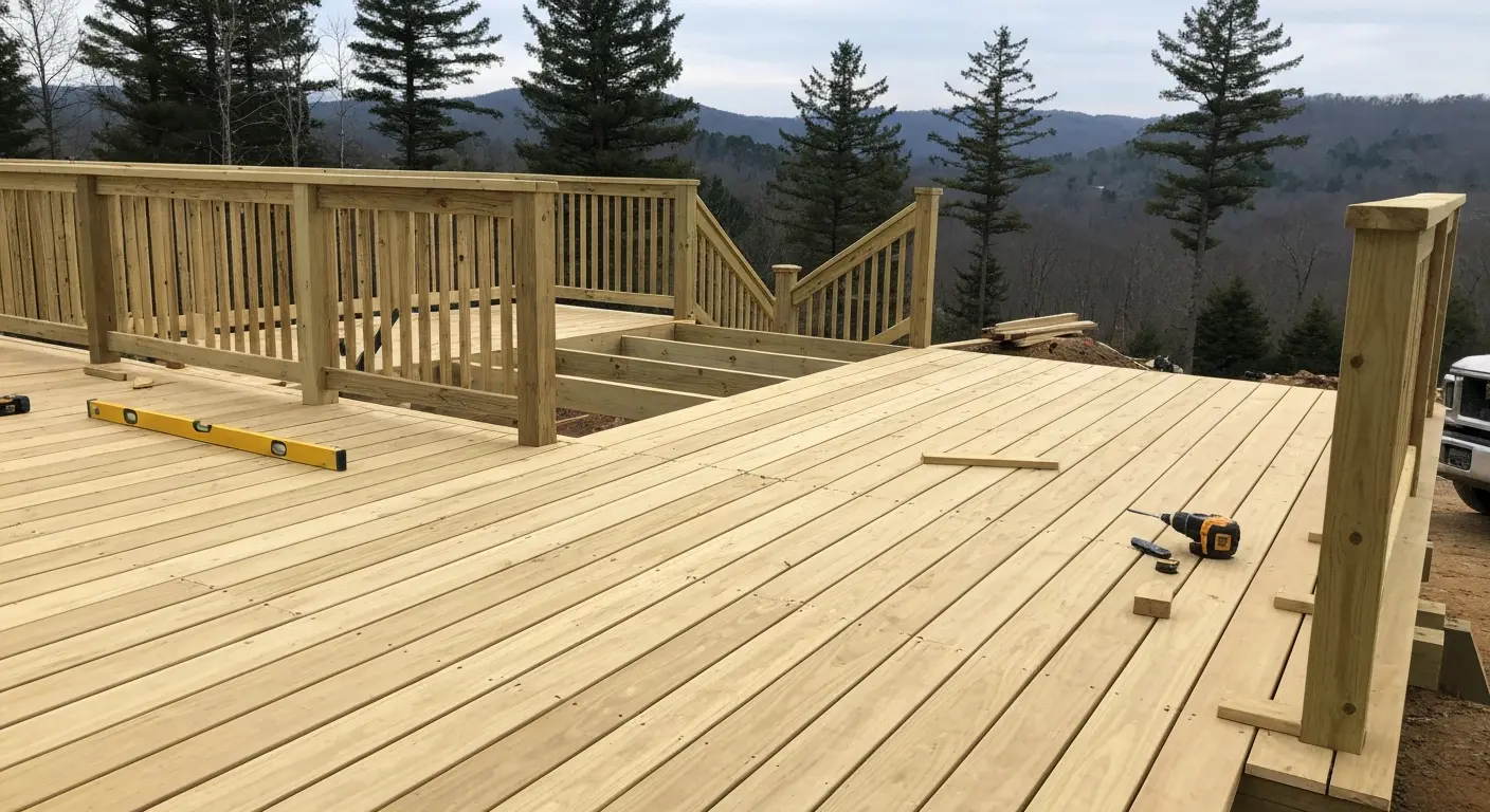Mountain deck construction