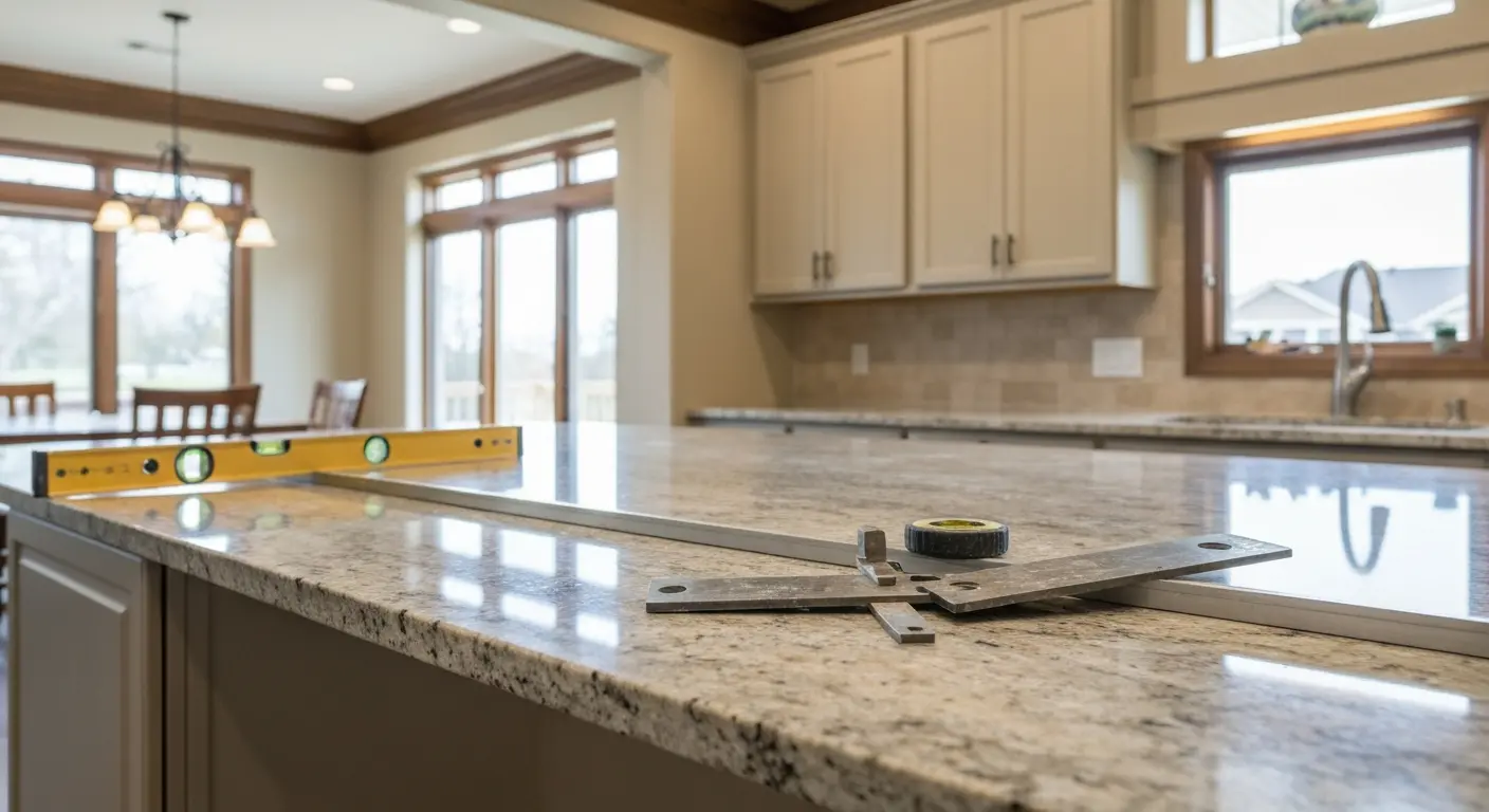 Granite countertop installation