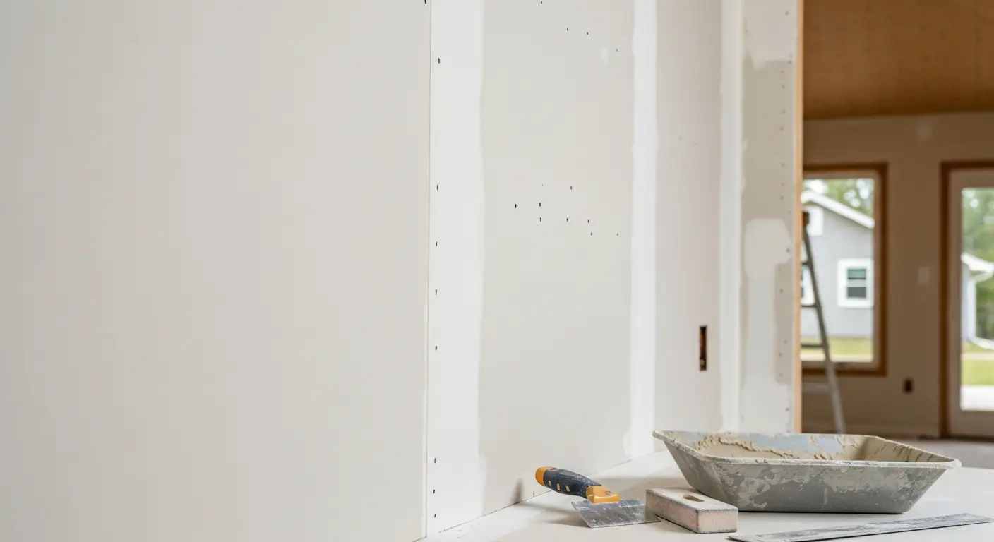 Professional drywall taping and mudding