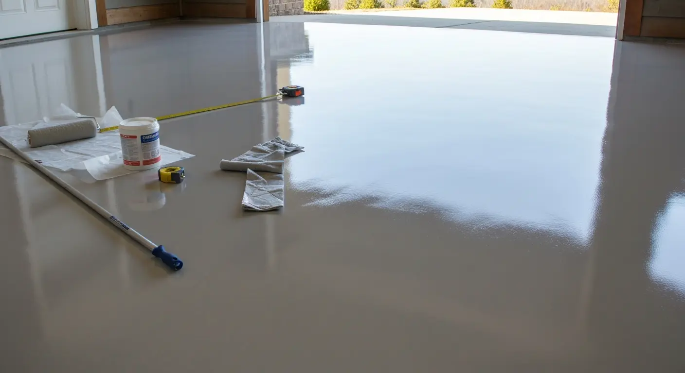 Polyurethane garage floor