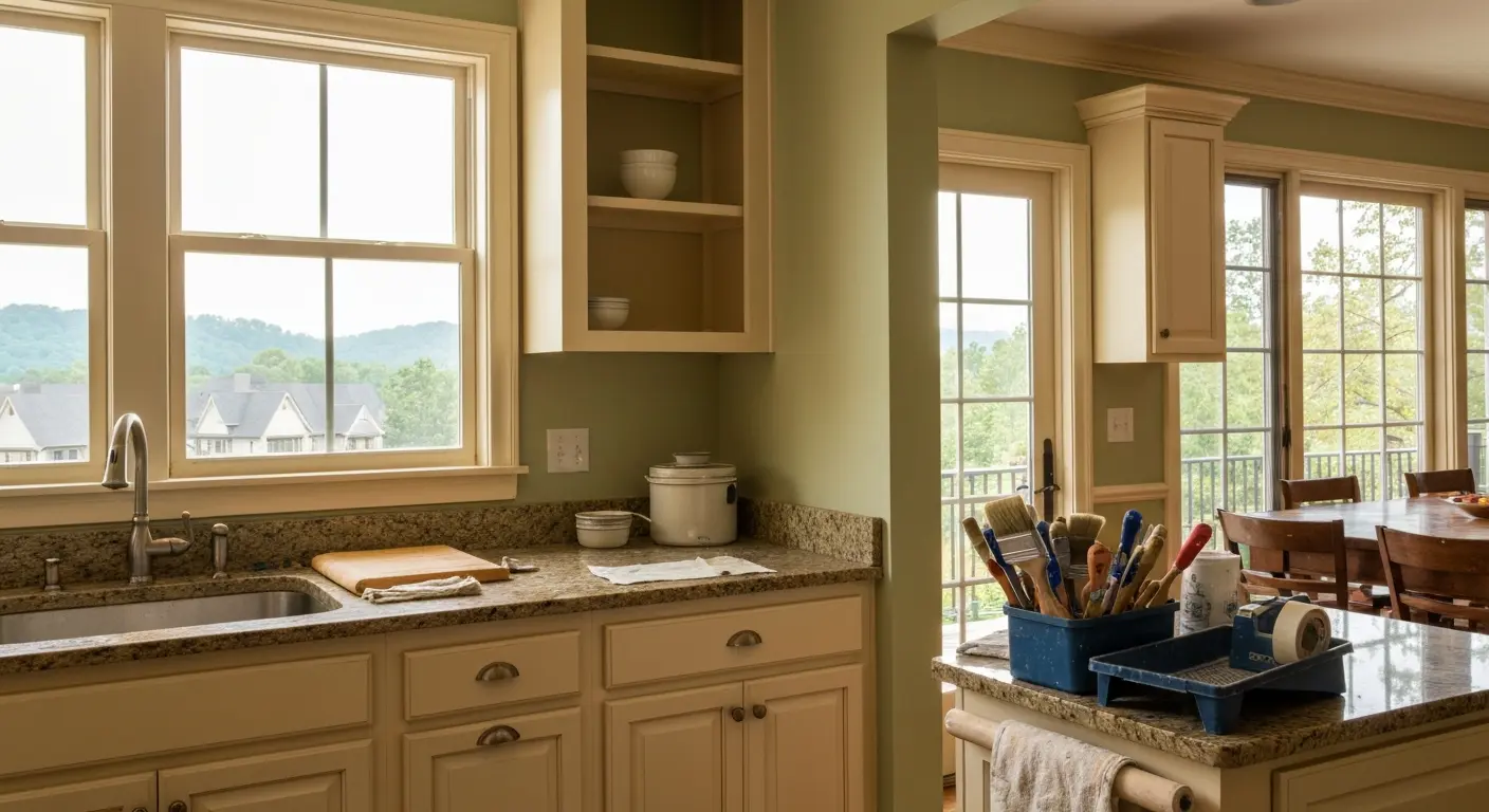 Kitchen interior painting