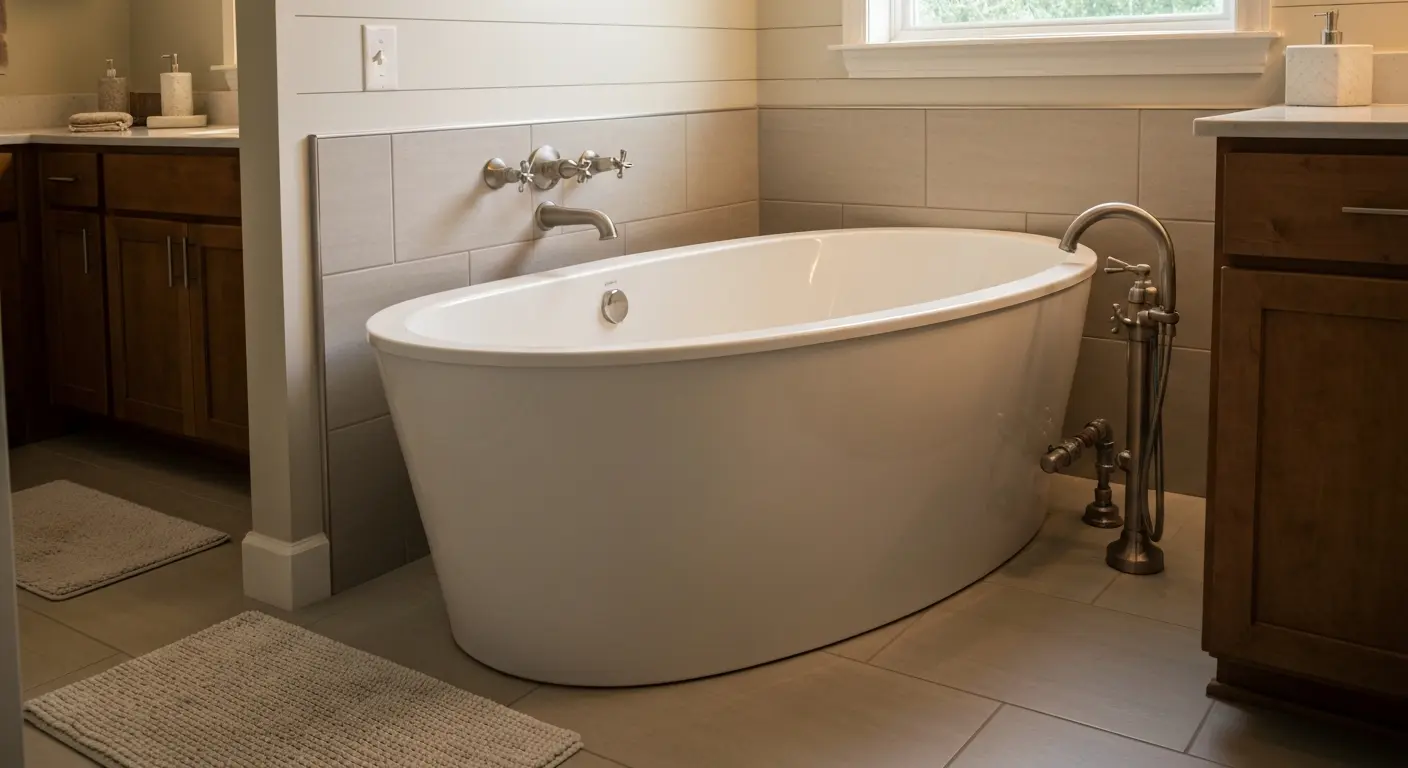 Soaking tub installation