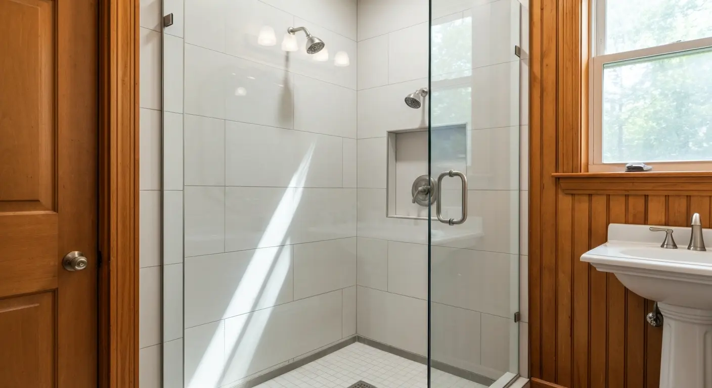 Walk-in shower installation