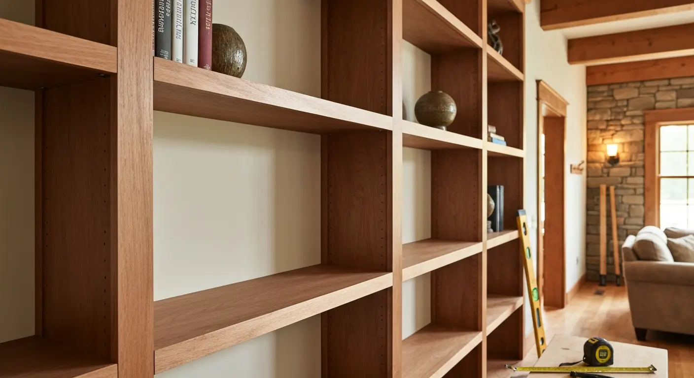 Custom built-in shelving and carpentry in Waynesville
