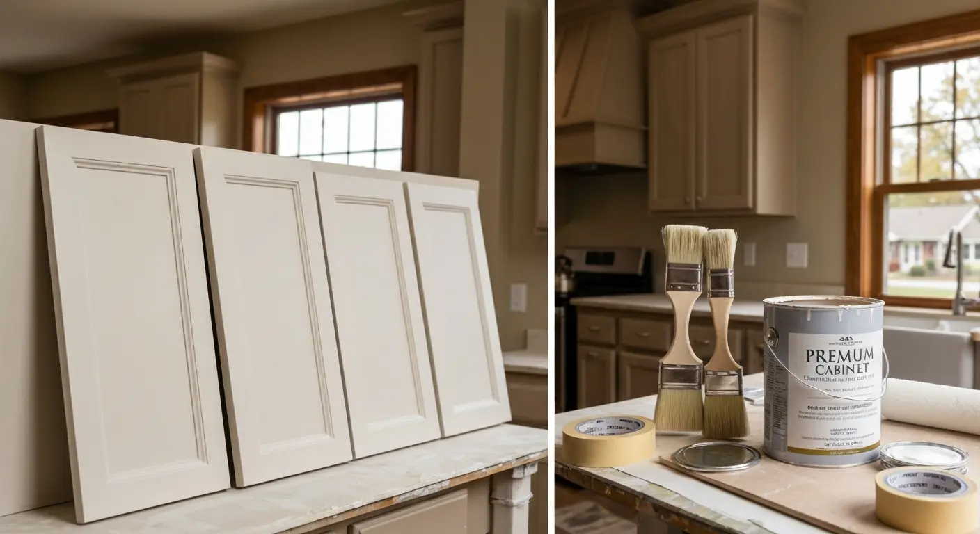 Kitchen cabinet painting service