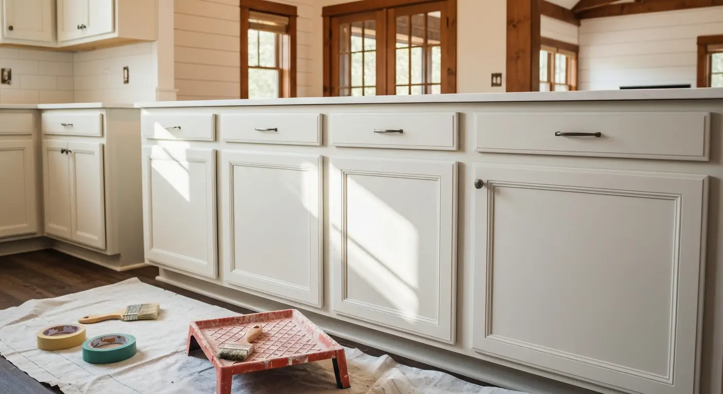 Cabinet and trim painting