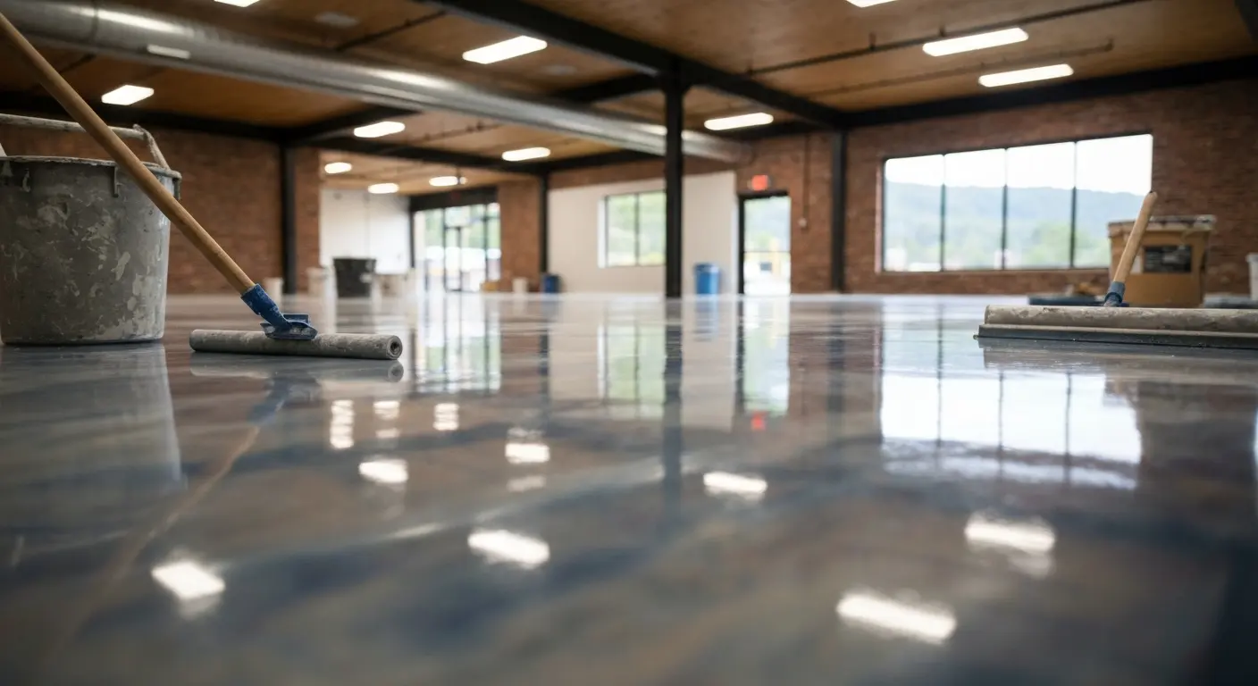 Commercial epoxy flooring