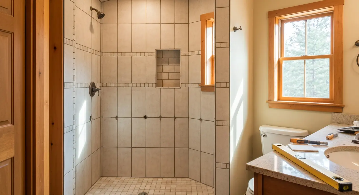 Tile shower design