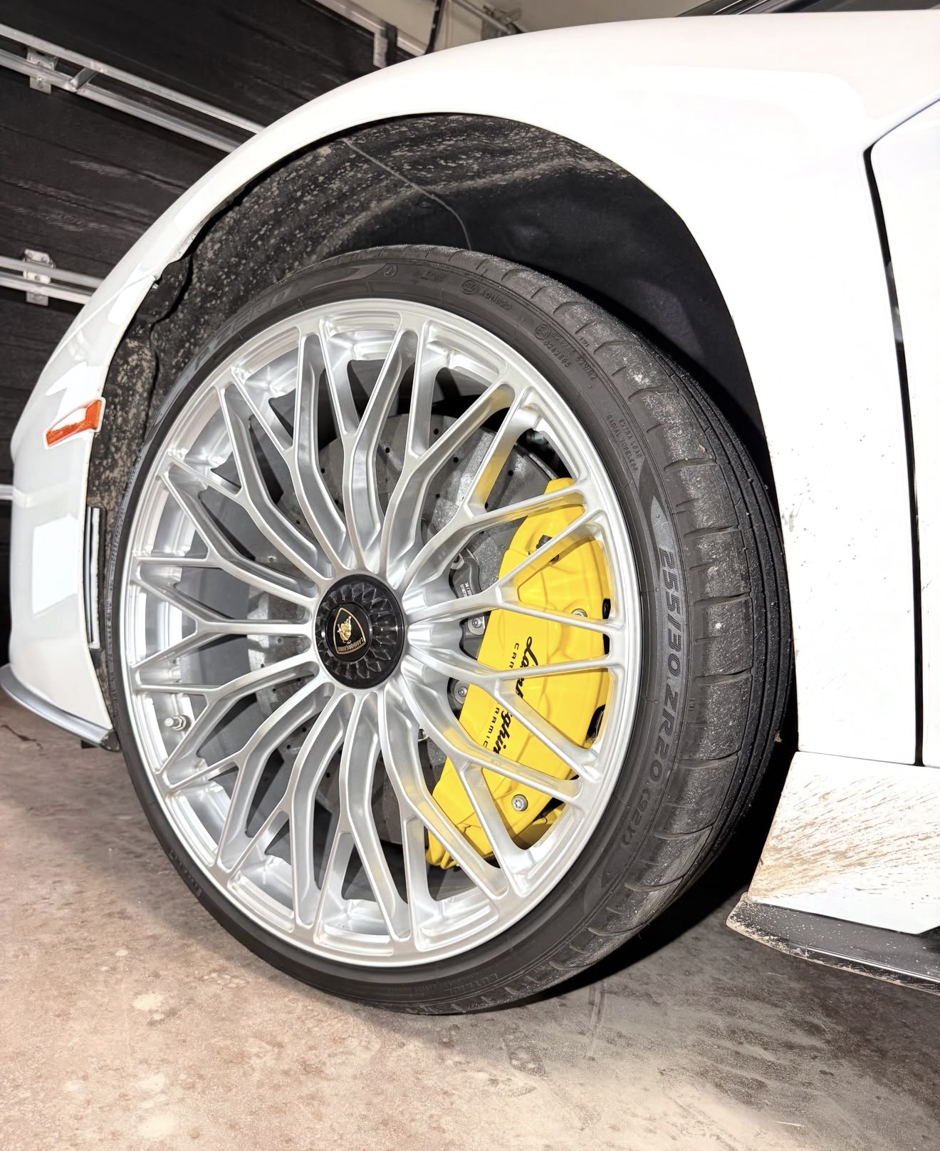 Wheel before cleaning