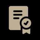 Licensed and insured roofing contractor icon