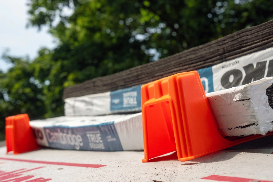 BMF Roofing Solutions - Shingle Anchor in use