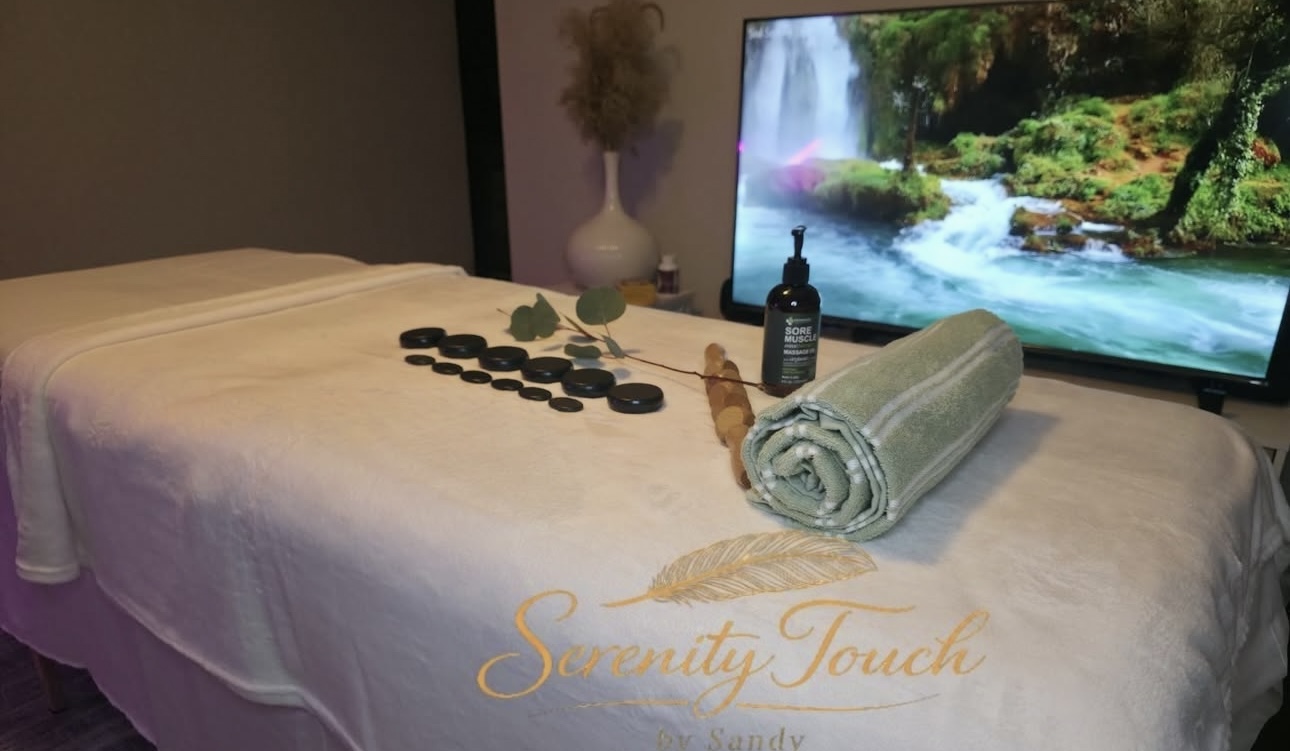 Serenity Touch by Sandy massage setup