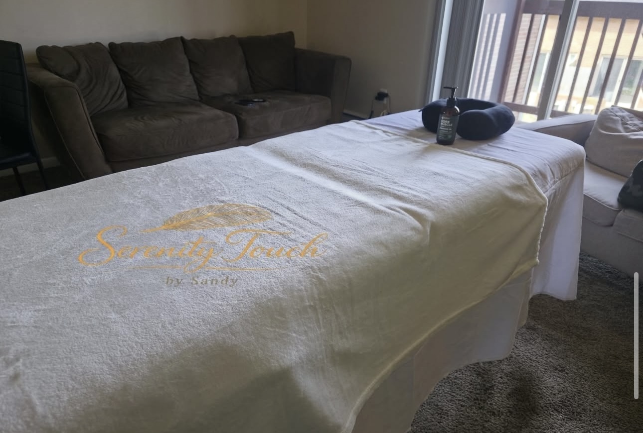 Massage therapy session by Serenity Touch by Sandy