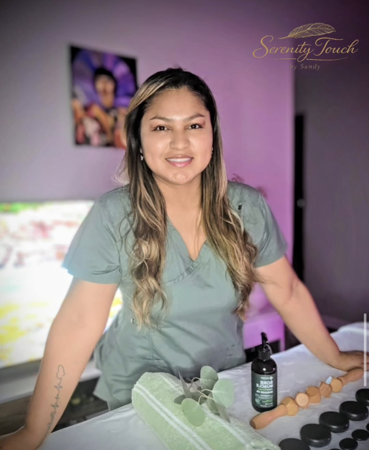 Sandy, owner of Serenity Touch by Sandy