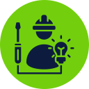 Electrical repair icon symbolizing fast and reliable power restoration services