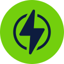 Electrical breaker icon representing frequent circuit breaker trips and overload issues