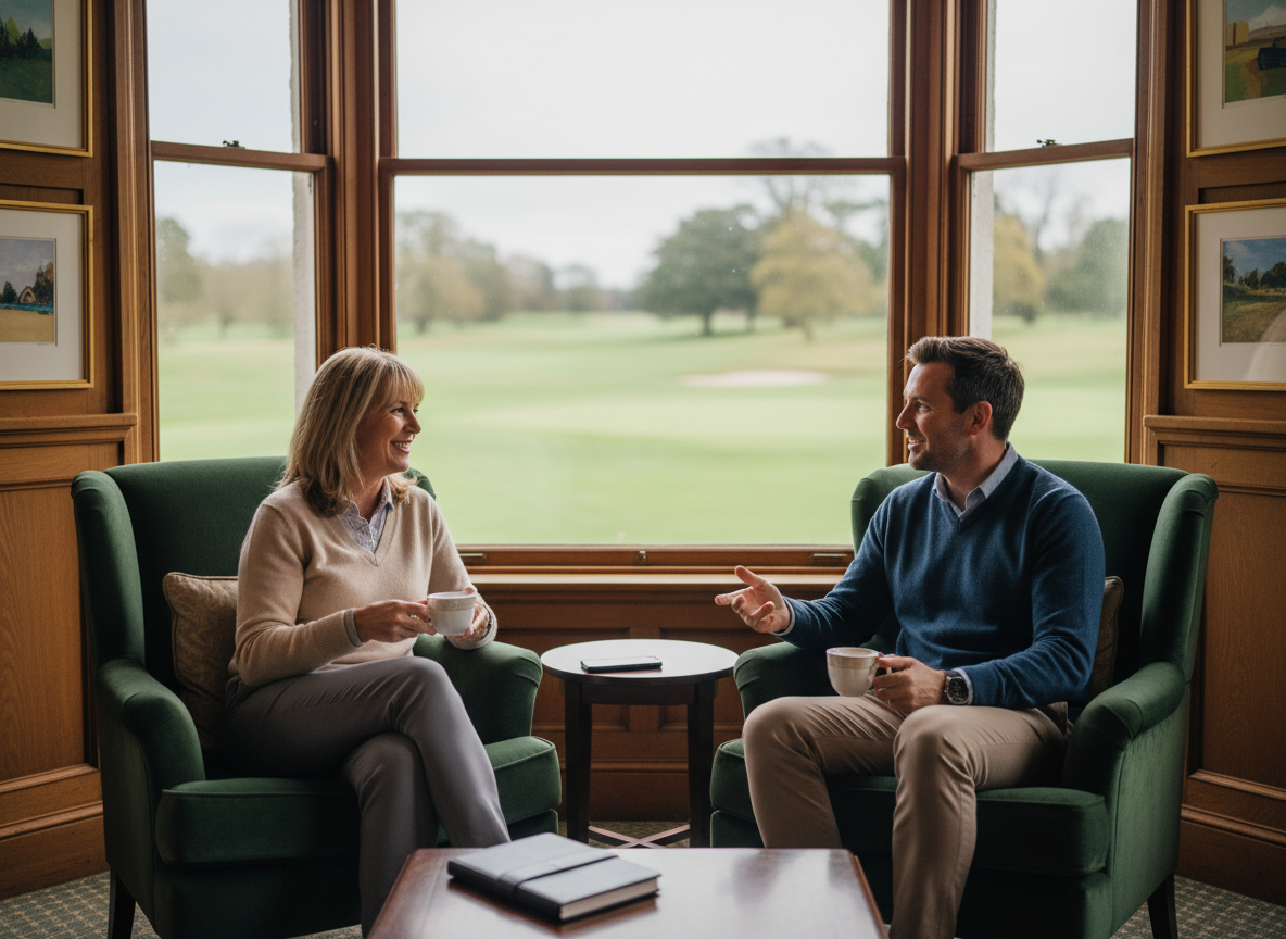 A couple having a discussion about their LPAs (Lasting Power of Attorney) A couple having a discussion about their LPAs (Lasting Power of Attorney)