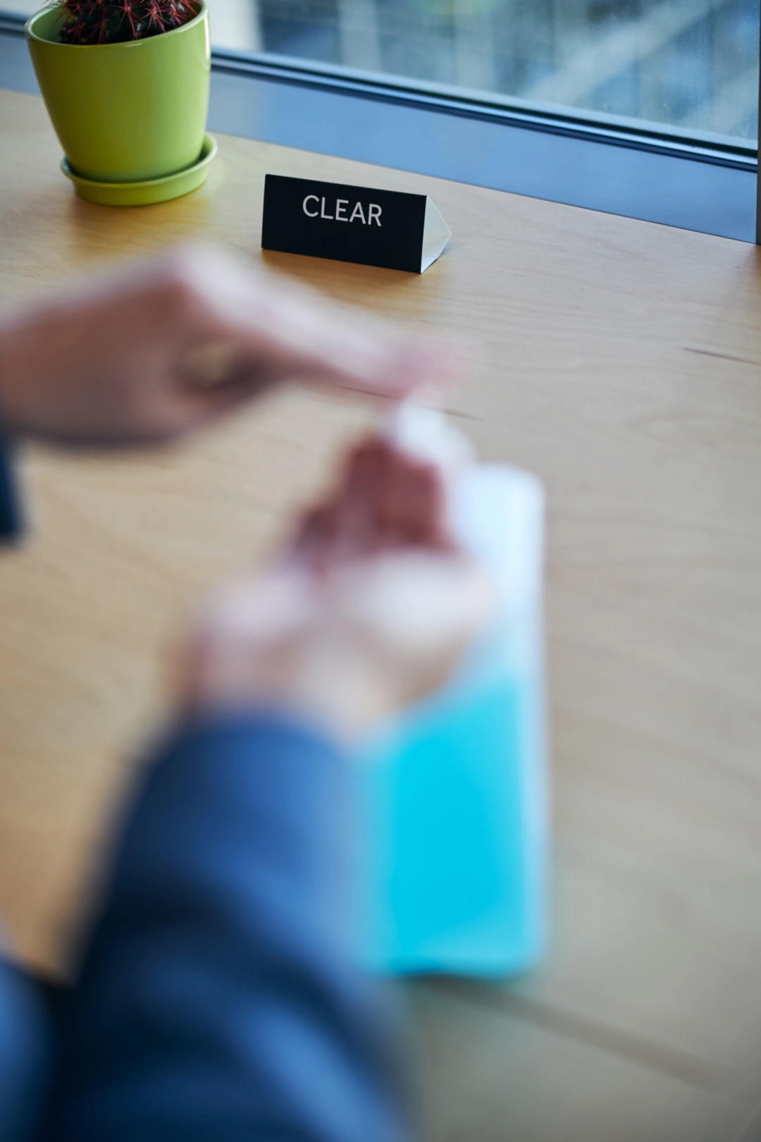 clear desk after cleaning in paterson nj