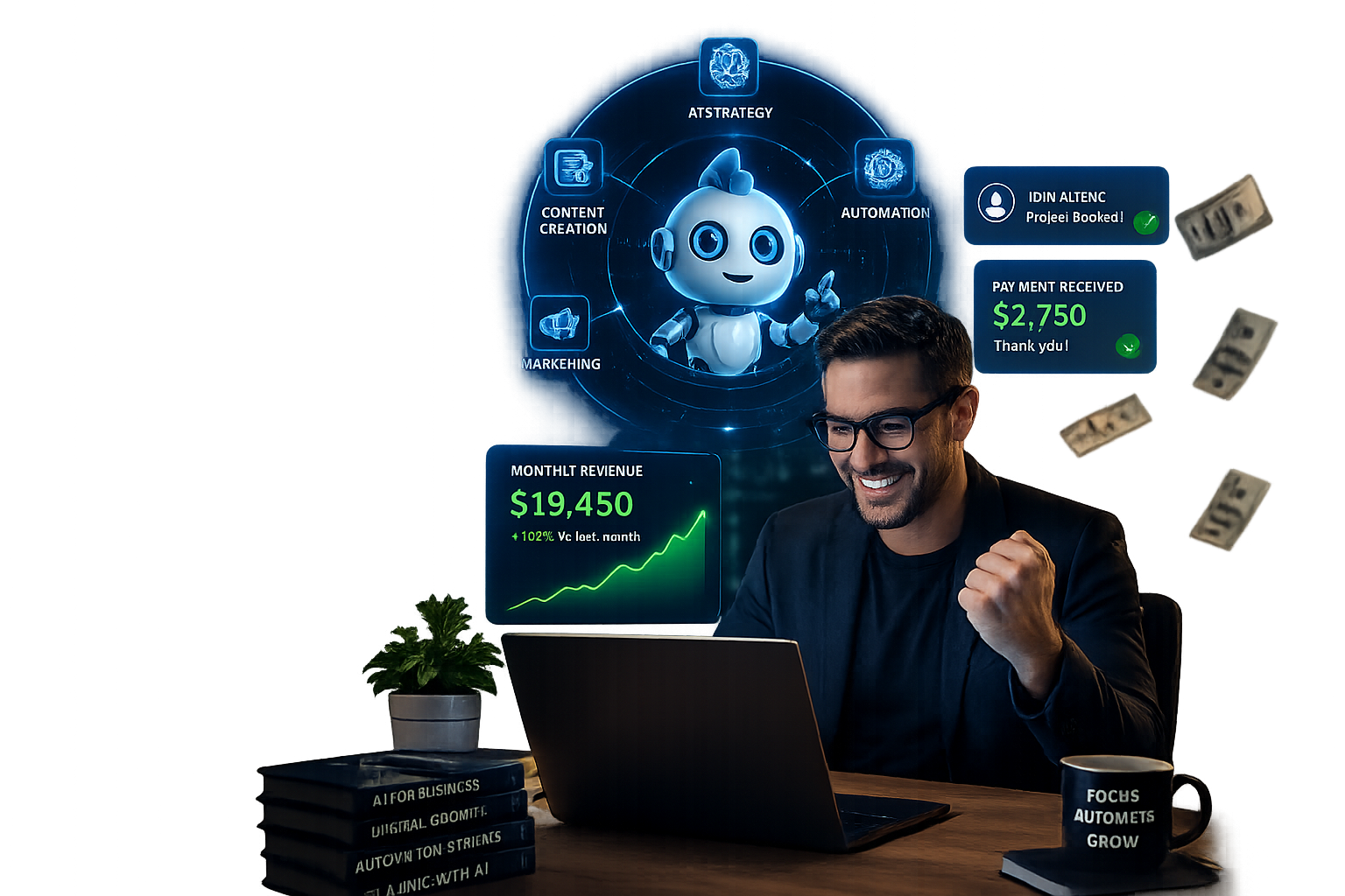 AI business training visual