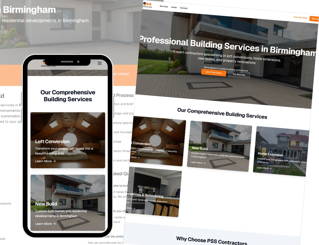 Building contractor website