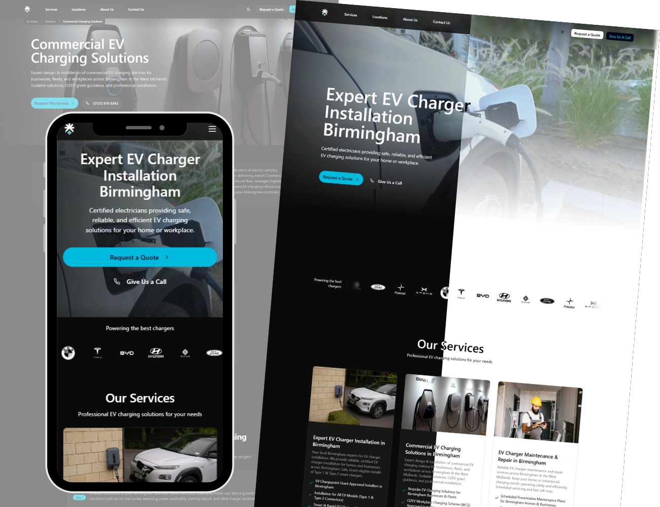 EV charging installer website