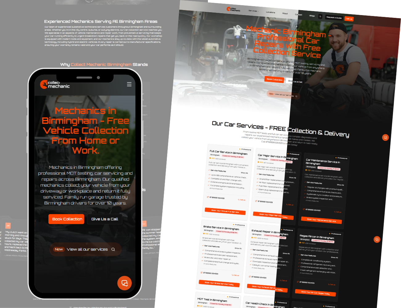 Mobile mechanic website