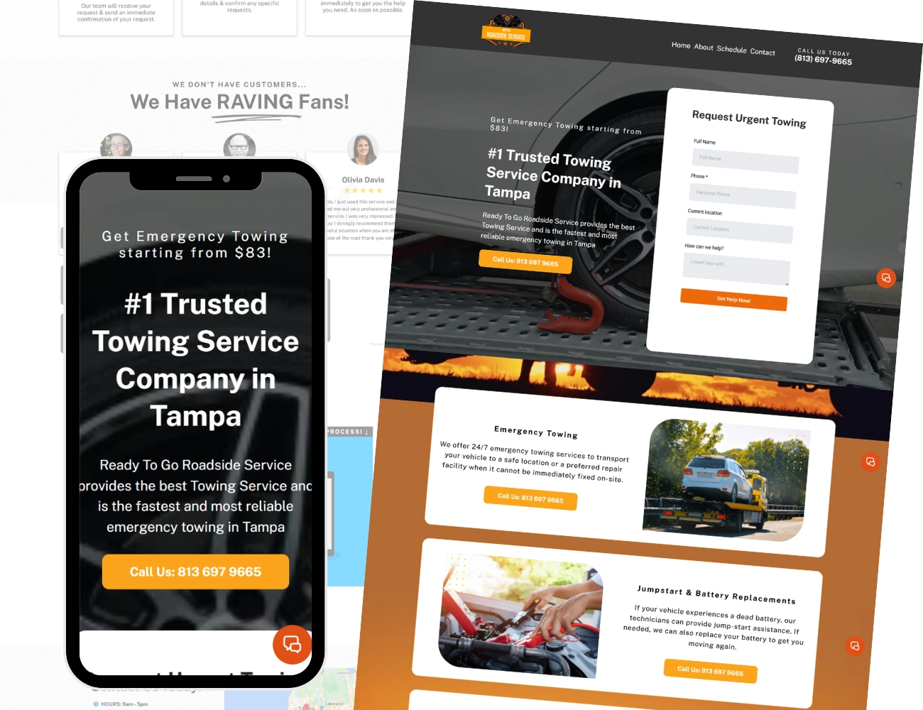 Towing service website