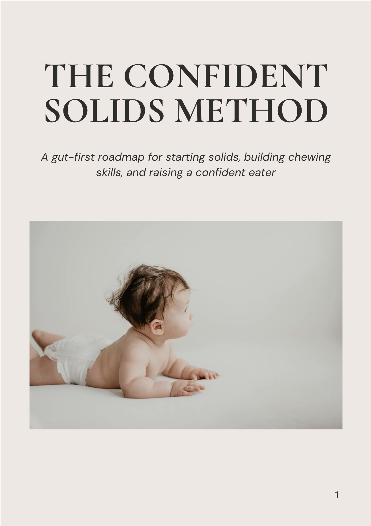 Baby starting solids with real food