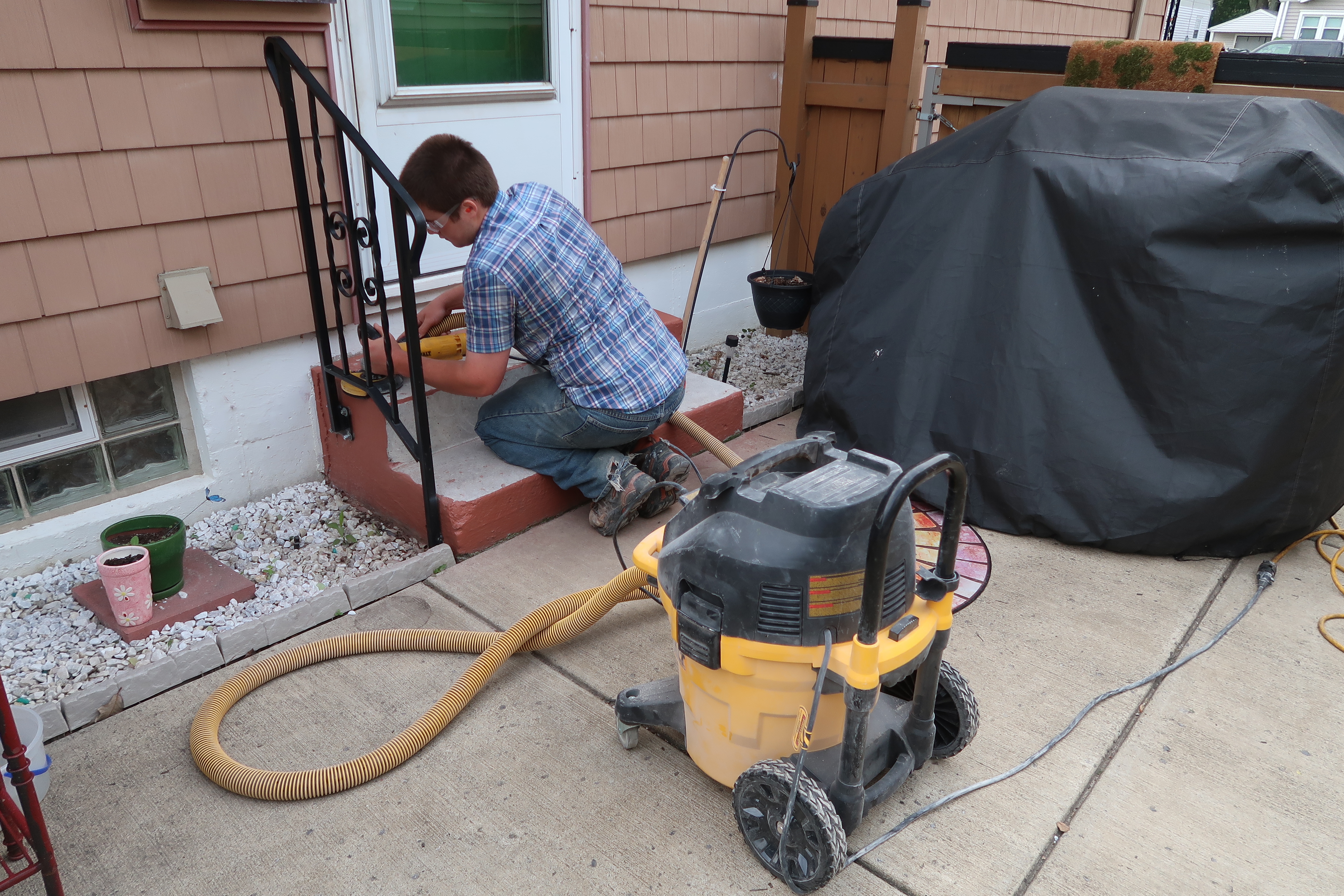 Professional concrete coating work